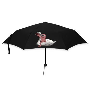 Swan Rider - Umbrella (small) - black - Front