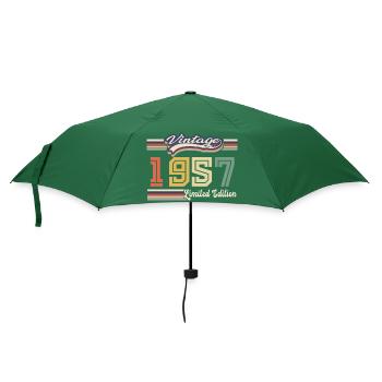 Tolles Geburtstagsgeschenk 1957 seit 1957 kam - Regenschirm (klein) - Flaschengrün - Vorne