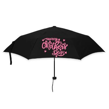 Happy Mothersday - Regenschirm (klein) - Schwarz - Vorne