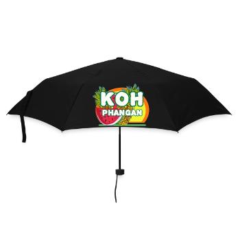 Paradies Insel Koh Phangan - Regenschirm (klein) - Schwarz - Vorne