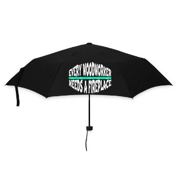 lumber union carpenter gift idea - Umbrella (small) - black - Front