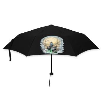 Fishen - Regenschirm (klein) - Schwarz - Vorne