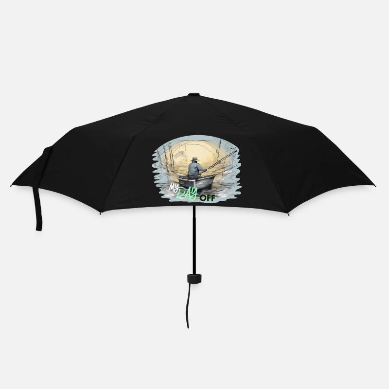 Fishen - Regenschirm (klein) - Schwarz