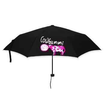 Vache chewing-gum vaches - Parapluie standard - noir - Devant