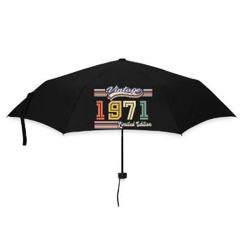 Cadeau D'anniversaire 1971 Génial Depuis 1971 vint - Parapluie standard - noir - Devant