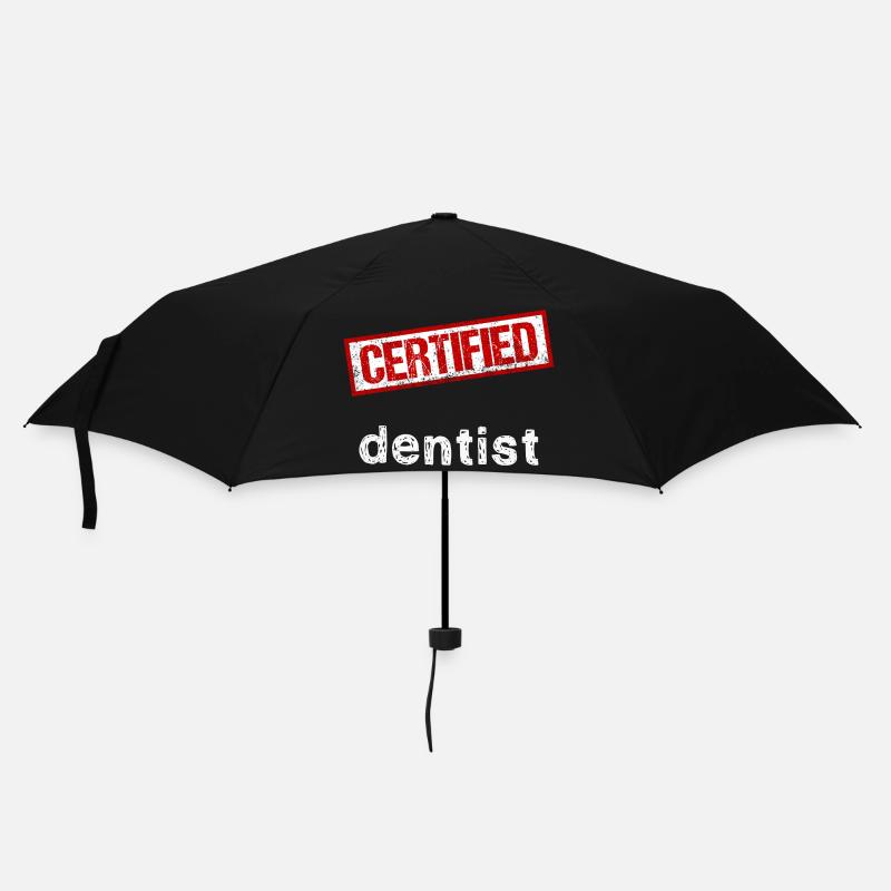 Zahnarzt - Regenschirm (klein) - Schwarz