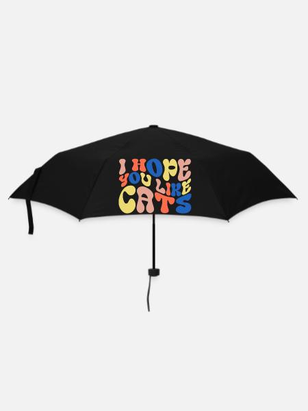J’espère que vous aimez les chats - Parapluie standard - noir