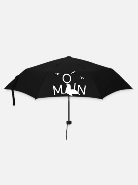 Moin Robbe Möwe - Regenschirm (klein) - Schwarz