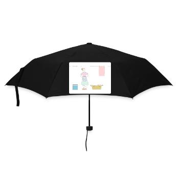La femme au foyer d’autrefois - Parapluie standard - noir - Devant