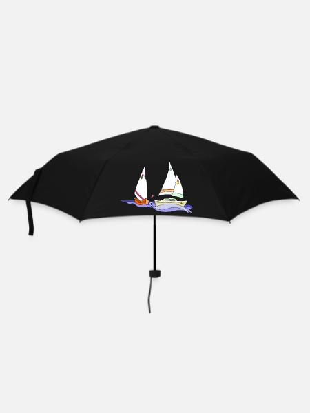 Segelboote - Regenschirm (klein) - Schwarz