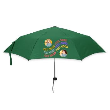 EAT GOOD FEEL GOOD - Umbrella (small) - bottlegreen - Front