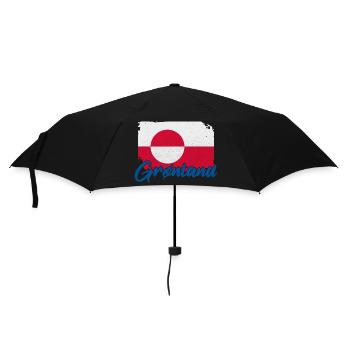 Grönland Kalaallit Nunaat Dänisch Insel - Regenschirm (klein) - Schwarz - Vorne
