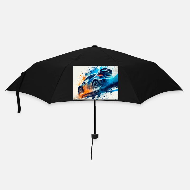 Rallye-Autorennen - Regenschirm (klein) - Schwarz