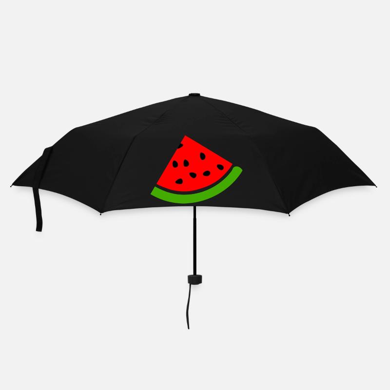 Wassermelone Melone - Regenschirm (klein) - Schwarz