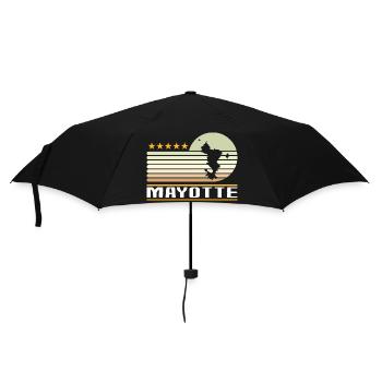 gift idea graphic design map of Mayotte 976 - Umbrella (small) - black - Front