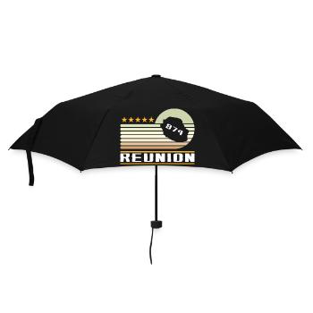 idee cadeau design carte ile de la reunion 974 - Parapluie standard - noir - Devant