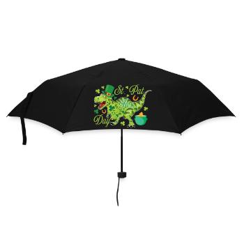 T-Rex de la Saint-Patrick - Parapluie standard - noir - Devant
