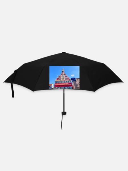 Altes Rathaus Esslingen am Neckar - Regenschirm (klein) - Schwarz