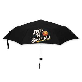 J'peux pas j'ai basketball - Parapluie standard - noir - Devant