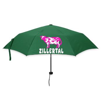 Zillertaler Skisaison Winterurlaub - Regenschirm (klein) - Flaschengrün - Vorne