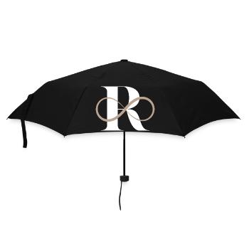 Infinite letter r - Umbrella (small) - black - Front