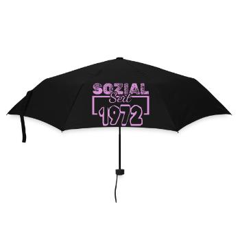 Social Worker 1972 - Umbrella (small) - black - Front