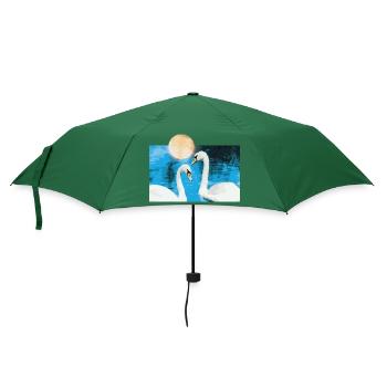 Swan - Umbrella (small) - bottlegreen - Front