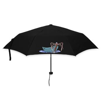 maritim Matrose Boot Seemann Moin Ahoi Krabbe - Regenschirm (klein) - Schwarz - Vorne