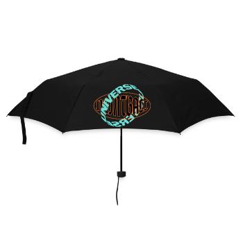 Logo des Paintball-Universums - Regenschirm (klein) - Schwarz - Vorne
