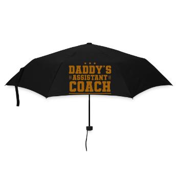 Daddy's Assistant Coach - Regenschirm (klein) - Schwarz - Vorne