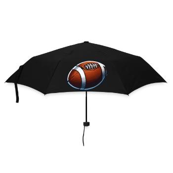 football - Regenschirm (klein) - Schwarz - Vorne