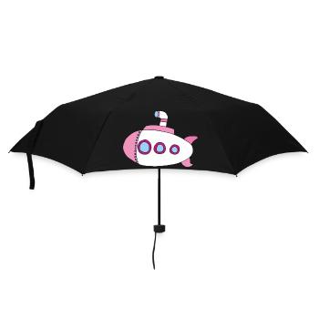 Submarine Pink - Umbrella (small) - black - Front