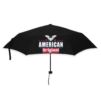 Patriotic Eagle American Flag Design - Umbrella (small) - black - Front