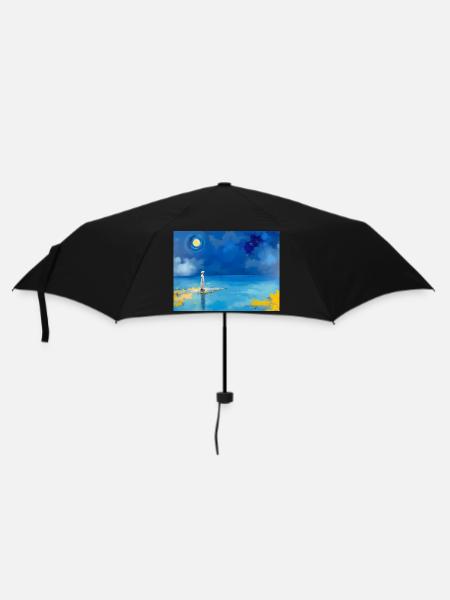 Mom on the Beach 13 - Umbrella (small) - black