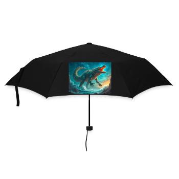Cipactli, monstre de création aztèque de primordial - Parapluie standard - noir - Devant