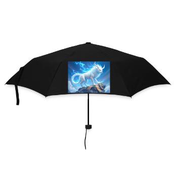 Bai Ze, all-knowing beast from Chinese mythology - Umbrella (small) - black - Front