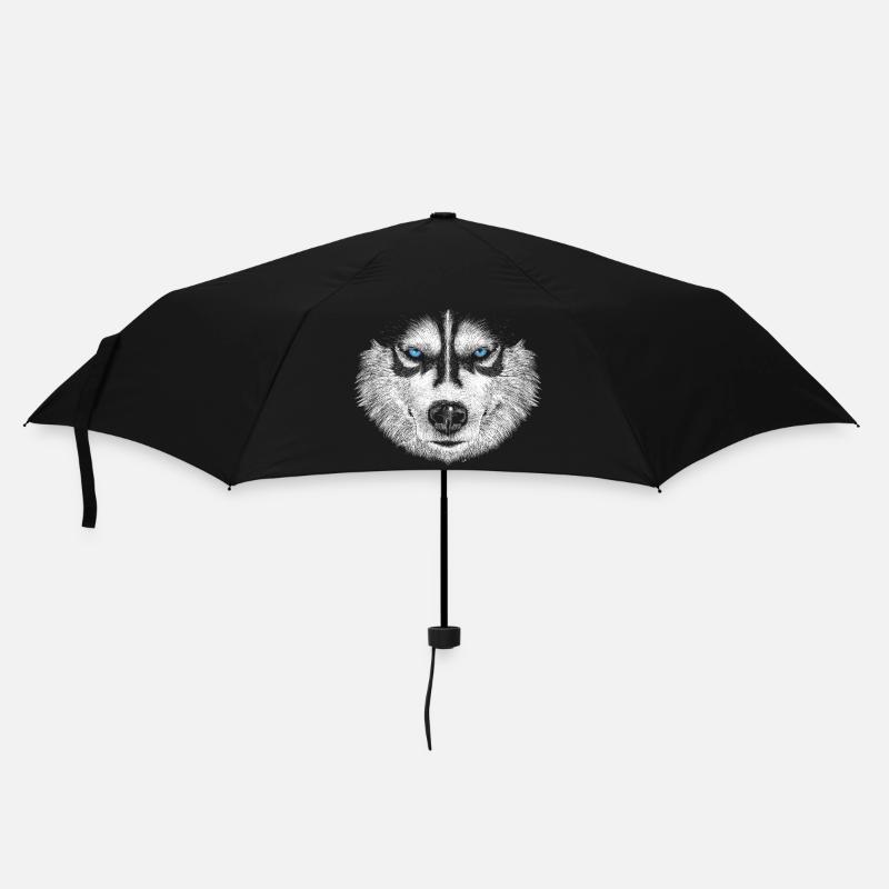 Husky - Regenschirm (klein) - Schwarz