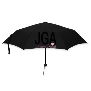 JGA Team Braut - Regenschirm (klein) - Schwarz - Vorne