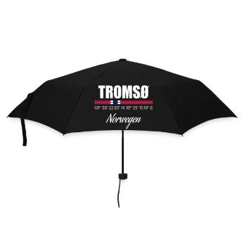TROMSØ - Regenschirm (klein) - Schwarz - Vorne