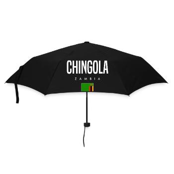 Chingola, Zambia - Umbrella (small) - black - Front