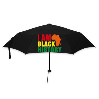 I am Black History - Regenschirm (klein) - Schwarz - Vorne