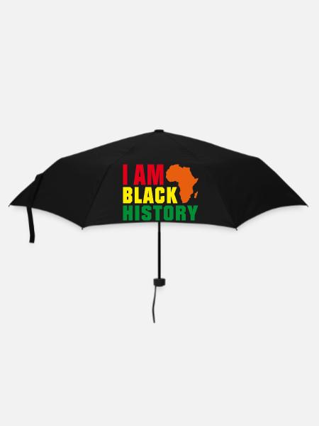 I am Black History - Regenschirm (klein) - Schwarz