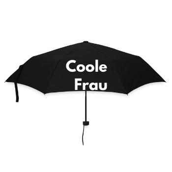 This is what a cool woman looks like - Umbrella (small) - black - Front