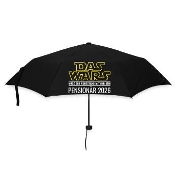 Pensioner 2026 That's it Retirement Civil servant Pension - Umbrella (small) - black - Front