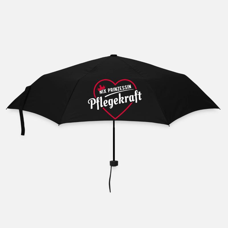 Nix Prinzessin - Pflegekraft - Geschenk - Regenschirm (klein) - Schwarz