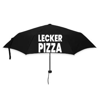 Pizza - Umbrella (small) - black - Front