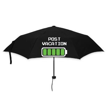Post Vacation Design – Full Battery Indicator - Umbrella (small) - black - Front