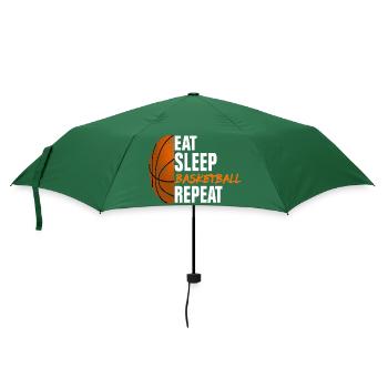 Eat Sleep Basketball Repeat - Umbrella (small) - bottlegreen - Front