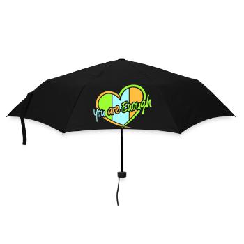 You Are Enough Self Love Motivational Quote - Umbrella (small) - black - Front