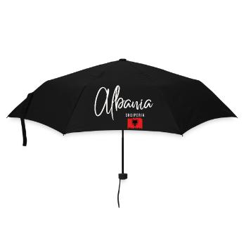 Made in Albania, Albanian roots - Umbrella (small) - black - Front